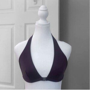 1990s Vintage Calvin Klein Swimwear Halter Triangle Unlined Bikini Top Medium